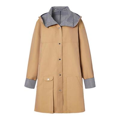 LEDIMWANG卡其色风衣外套