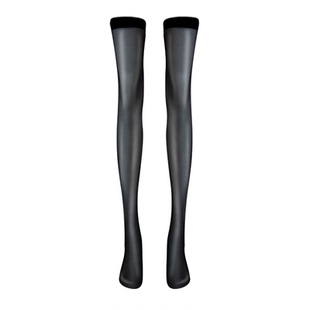 绫「绯」甜辣百搭半透明jk二次元显瘦防滑黑色高筒过膝袜女春秋