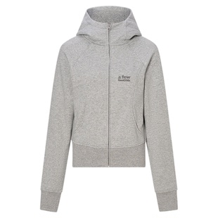 AFGK25FW美式基础修身短款连帽卫衣春秋开衫外套休闲国潮上衣女