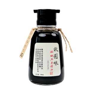 故园味酱油小瓶特级手工传统缸酿造570天黑豆头道非老抽生抽