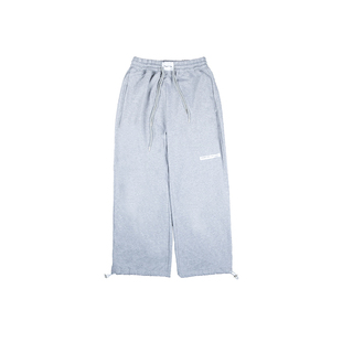 STRCHENxHUIZ联名款纯色vibe风卫裤阔腿裤男女国潮宽松休闲运动裤