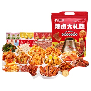 比比赞辣卤礼包零食大礼包送女友整箱卤味肉类熟食解馋休闲食品