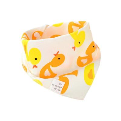 婴儿口水巾宝宝三角纯棉双层按扣