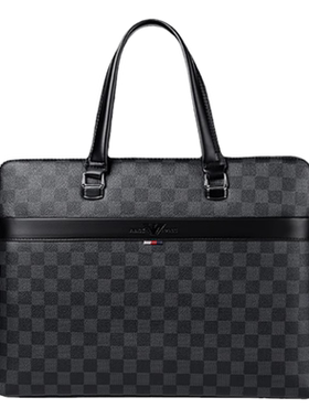 头层牛皮公文包商务简约潮牌