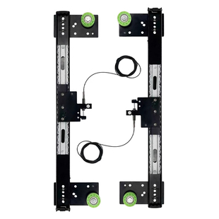 衣柜橱柜隐藏回旋门滑轨侧装插入式滚轮折叠门伸缩口袋门五金配件