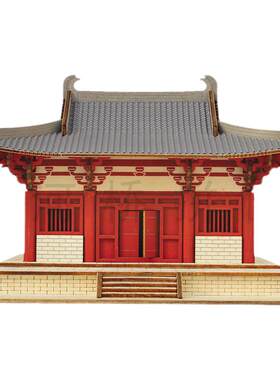 拼装立体山西木质微缩模型南禅寺