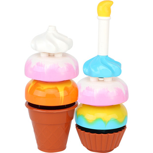 小木牛大颗粒积木零件散件冰淇淋蛋糕梅花鹿配件拼装益智儿童玩具