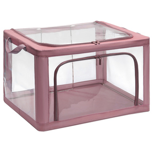 透明衣服收纳箱家用折叠装衣物裤子的百纳箱衣柜整理袋储物盒神器