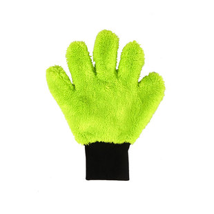 汽车专用洗车手套海绵块纤维毛绒加厚熊掌雪尼尔五指擦车不伤漆面