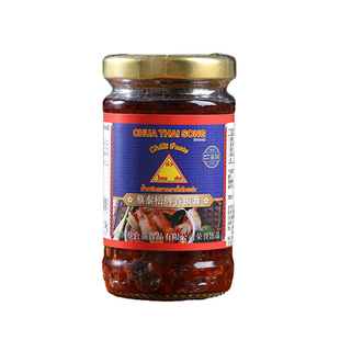 泰国蔡泰松香椒膏红油辣椒酱瓶装114克228克泰式冬阴功烘焙用酱料