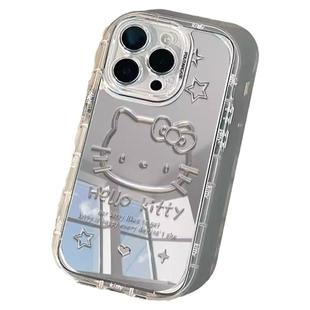 适用苹果15手机壳新款14高级感ins风13可爱镜面hellokitty防摔12透明11promax小众iphonexr女8plus爆款保护套