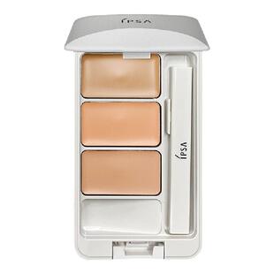 日本茵芙莎IPSA三色遮瑕膏女遮盖斑点遮瑕盘遮痘印痘痘黑眼圈新版