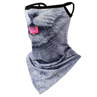 挂耳保暖面罩头骑行面巾摩托车手冰丝围脖套骷髅冬季加绒钓鱼男女