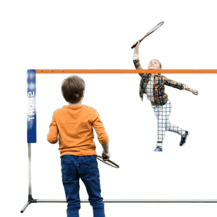 羽毛球网架便携式室内室外户外家用可移动简易拦网羽毛球网标准网