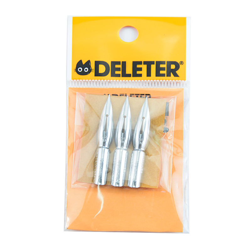 日本原裝deleter靈貓D筆尖漫畫專用蘸水筆套裝墨水日光D G圓筆尖