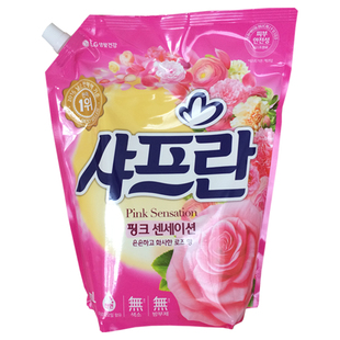 韩国进口LG衣物柔顺剂液衣服护理防静电洗衣去异味柔软花香低粘稠