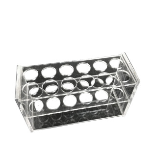 有机玻璃比色管架10 25 50 100ml 612孔单排试管架亚克力正放使用