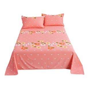 100%纯棉床单单件全棉1.8x2.0米双人2.3x2.5大炕单子被单3米定做