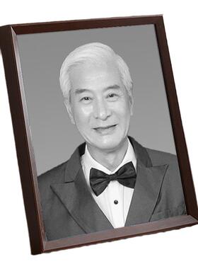 黑胡桃木复古精修照片打印加相框