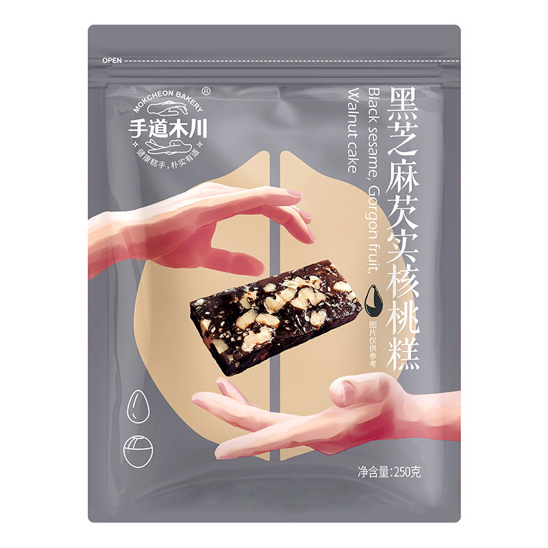 手道木川黑芝麻核桃糕250g