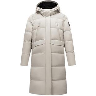 安踏冰甲羽绒服丨六度芯防泼水连帽保暖中长款棉服外套162617911