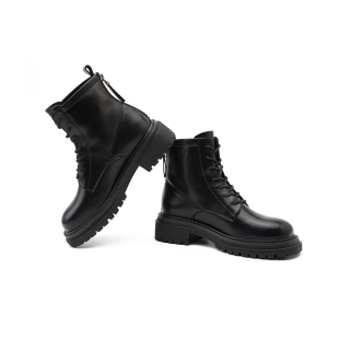 【王小毒】城市漫步●美拉德马丁靴女拉链英伦风厚底街头增高短靴