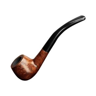 烟斗进口石楠木老式便携旱烟斗手工弯式烟袋锅高端烟斗男士送礼品