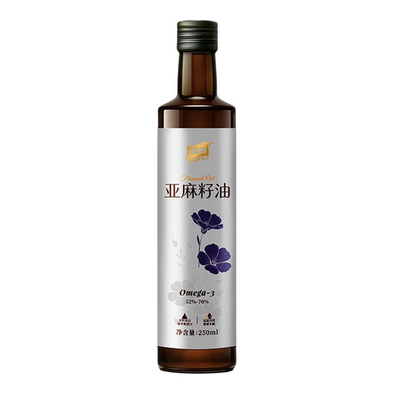 绿海亚麻籽油辅食亚麻酸进口原料