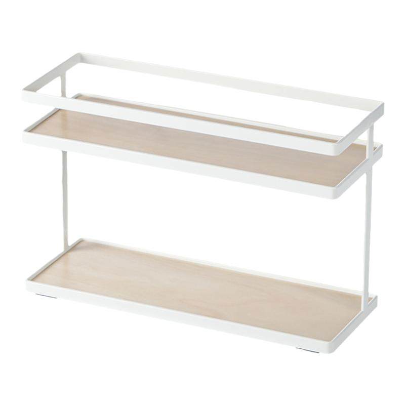 霜山厨房调料置物架台面窄款油盐酱醋调味料品收纳架子双层调料架