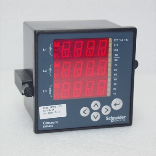 SCHNEIDER ELECTRIC CONZERV EM6436 DUAL SOURCE ENERGY METER E