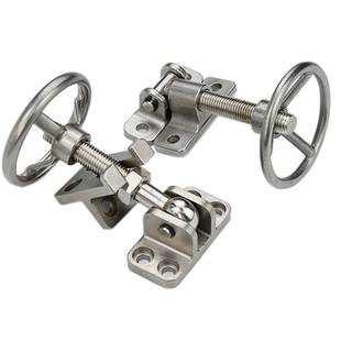 304不锈钢蒸箱手轮重型蒸饭车烘箱烤箱门把手环保设备手轮门锁