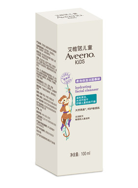 屈臣氏Aveeno艾惟诺儿童柔泡保湿洁面慕斯100ml 呵护屏障卸防晒