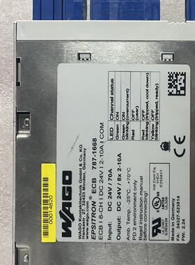 议价WAGO ECB I8-CH I DC 24V 787-1668 模块全新原装现货议价