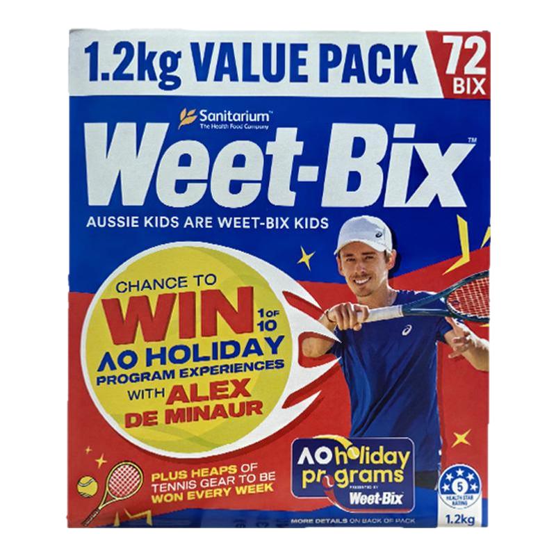 澳洲weetbix麦片无糖低脂燕麦全麦麦片欢乐颂早餐代餐麦片1.2kg