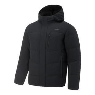 李宁羽绒服男2026冬季新款防风短款加厚保暖连帽轻薄运动外套男款