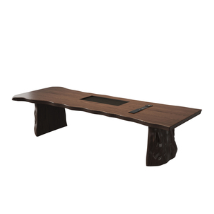 大板实木茶桌2025新款高端办公室新中式家用轻奢现代泡茶桌椅组合