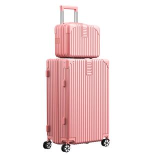 高颜值行李箱女20寸小型轻便旅行箱男拉杆箱密码登机皮箱24子母箱