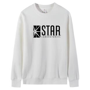 美剧The Flash闪电侠卫衣 star星际实验室男女休闲圆领长袖衣服棉