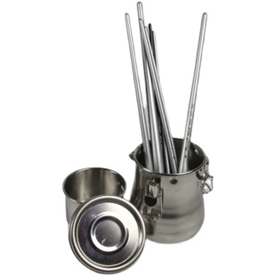 调色油壶不锈钢调色壶油画颜料绘画洗笔筒密封防漏金属洗笔器容器