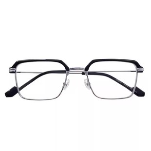 感光男女防蓝光辐射抗疲劳平光眼镜半框护眼防近视无度数变色两用