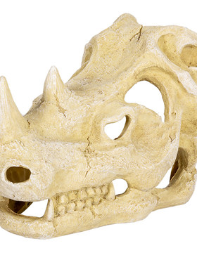 reptizoo造景爬宠躲避犀牛鳄鱼头