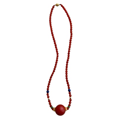 原矿保山南红锁骨链本命年饰品女