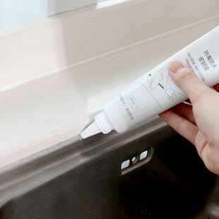 透明美缝剂厨房水槽手挤型小支家用卫生间勾缝填缝防水防霉玻璃胶