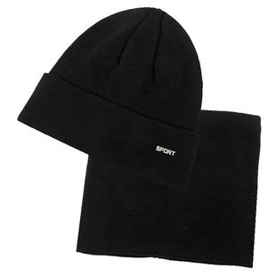 帽子男士2025新款秋冬季针织帽保暖加绒加厚毛线帽潮流棉帽男款