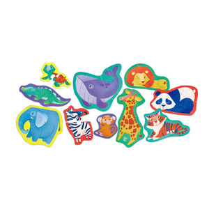 Hape森林农场野生动物拼图交通工具儿童宝宝早教益智玩具男女18月