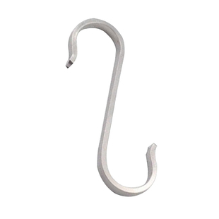 304不锈钢挂衣钩家用厨房门后S型支撑架免打孔无痕扁勾子卡扣管