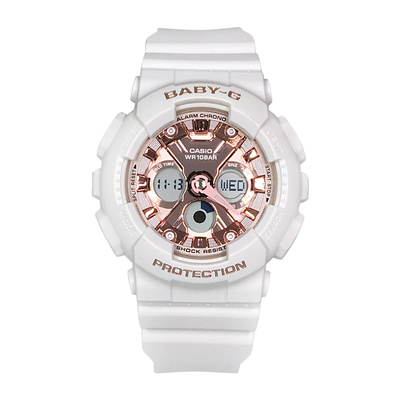 女表卡西欧卡西欧防水运动双显女