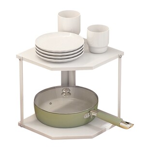 多层锅架厨房转角置物架下水槽台面放锅架子墙角双层锅具收纳架