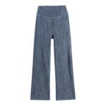 八分微喇牛仔裤女2026新款春季小个子运动健身蓝色烟管瑜伽喇叭裤