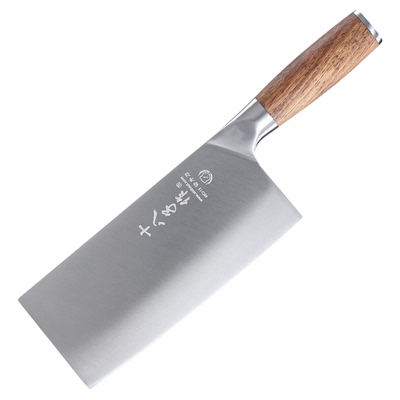 十八子作花梨木手柄切片刀斩切刀